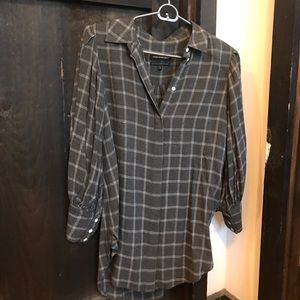 SOMETHING NAVY full sleeve flannel